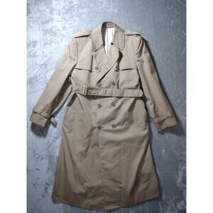 Tan Double Breast Trench Coat Mens Large By Mercury Custom Tailor Seoul Korea